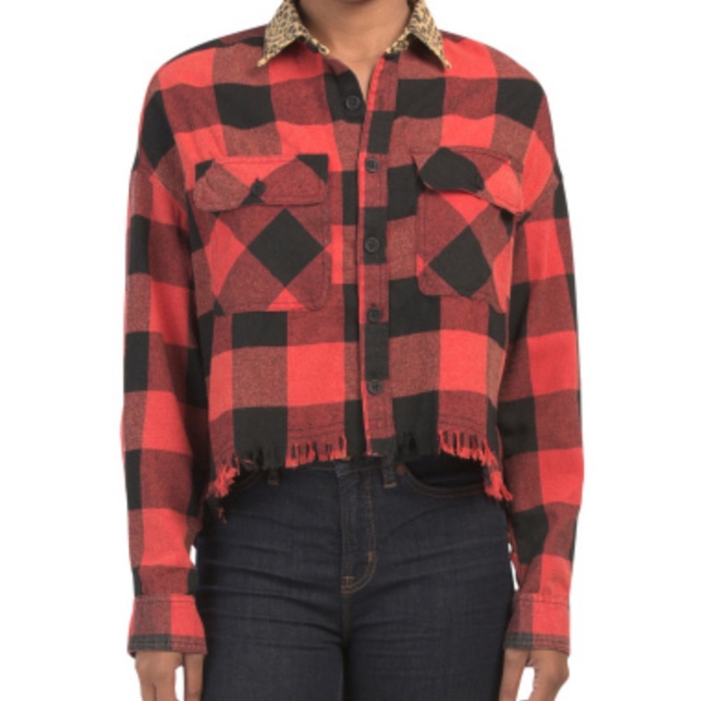 New vintage Havana buffal plaid too nwt small